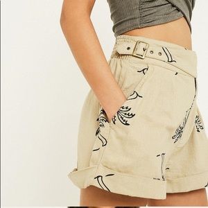 UO palm tree soft shorts